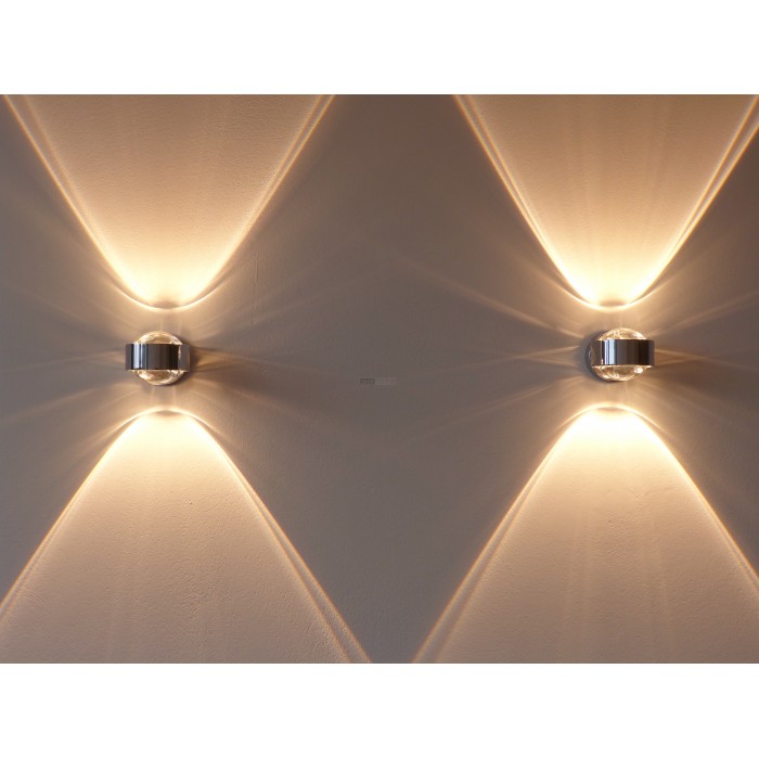 Top Light Puk Wall Plus LED Chrom Matt - Designer Lampen & Leuchten mit  Preisgarantie